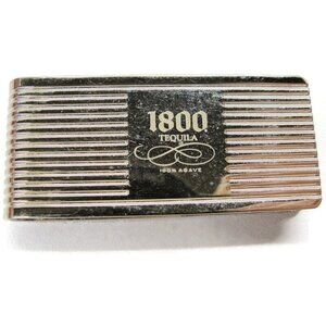 Silver Tone Tequila Money Clip Stainless Wallet Credit Card Cash ID Holder